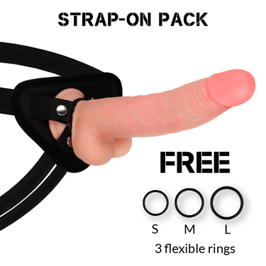 Dildo Realistico Leopard con Imbracatura e Ventosa Impermeabile